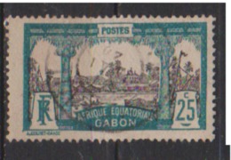 GABON           N°   84   ( 5 )    OBLITERE         ( O 1353 ) - Usati