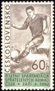 Czechoslovakia / Stamps (1962) 1261: II. Summer Spartakiad Of Friendly Armies (footballer); Painter: Jozef Balaz - Neufs