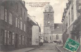 CPA FRANCE 22 "Loudéac, L'église Et La Rue De Pontivy" - Loudéac