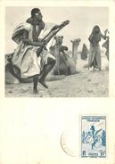 MAURITANIE - LA DANSE DES FUSILS - CPA MAXIMUM - BEAU TIMBRE - BEL AFRANCHISSEMENT. - Mauritania