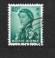 HONG KONG -   1962 Queen Elizabeth II - Watermark Upright   Chulky Paper  Used - Oblitérés