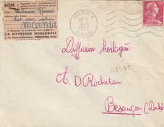 MARNIA ORAN. 4 6 57. LETTRE ALGERIE OBLITERATION RONDE - Covers & Documents