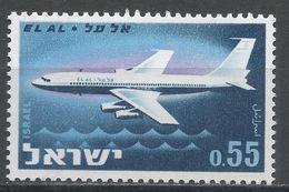 Israel 1962. Scott #228 (MNH) Boeing 707, Avion - Ungebraucht (ohne Tabs)