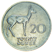 [NC] ZAMBIA - 20 NGWEE 1988 - Zambie