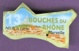 Magnet Le Gaulois : Département Des BOUCHES DU RHÔNE N° 13 Marseille Notre Dame De La Garde - Publicitaires