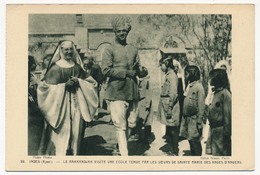 CPA - AJMER (Indes) - Le Maharadjah Visite Une école Tenue Par Les Soeurs De Sainte Marie Des Anges D'Angers - Indien