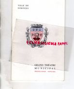 87 - LIMOGES - PROGRAMME GRAND THEATRE 22-01-1967-LES PIEDS NICKELES-COQUATRIX-VIDAL-MORLIER- - Programme