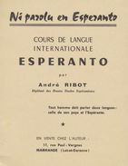 ESPERANTO - Cours De Langue - André RIBOT - 160 Pages - Dictionaries