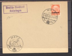 L 153  -  Moselle  -  Lettre Metz Les 2 Cachets De La Journée Du Timbre 1941 - Briefe U. Dokumente