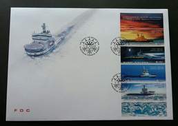 Finland Icebreakers 2005 Ship Vehicle Transport (stamp FDC) - Storia Postale