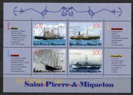 3617  - St PIERRE ET MIQUELON    BF 7  **  Les Bateaux De St Pierre Et Miquelon      1999        TTB - Hojas Y Bloques