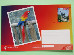 Cuba 2013 Unused Stationery Postcard - Bird Red Macaw Parrot - Lettres & Documents