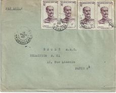 4030 MADAGASCAR Lettre 1949 3 F Sépia Général Gallieni Yv 310 - Cartas & Documentos