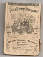 Calendrier Carnet 1902. Société Générale Néerlandaise à Paris. Assurances + Crayon - Formato Piccolo : 1901-20