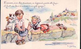 Janzer, Enfants Et Chien (232) - Janser