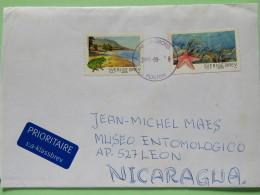 Sweden 2009 Cover Helsingborg To Nicaragua - Beach Sea Frog Sea Star - Covers & Documents