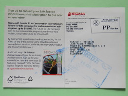 Sweden 2009 Postcard ""Life Sciences Innovation Is Going Green"" Malmo To Nicaragua - Postage Paid - Cartas & Documentos