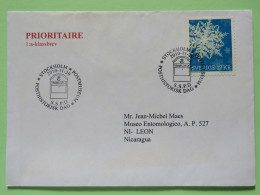 Sweden 2010 FDC Cover Stockholm To Nicaragua - Snow Flake - Mail Box Cancel - Storia Postale