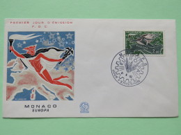 Monaco 1962 FDC Cover - EUROPA - Mercury Over Map Of Europe - Briefe U. Dokumente