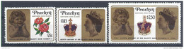 1986 PENRHYN 322-24 ** Reine Elisabeth, Fleur, Couronne - Penrhyn