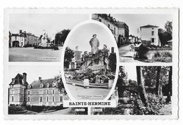 Cpsm: 85 SAINTE HERMINE (ar. Fontenay Le Comte) Multives Grande Rue, Le Château)  1953 - Sainte Hermine