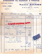 86 - POITIERS- FACTURE MAURICE BOUCHER-DELEPINE VARENNE- ENTREPRISE PEINTURE VITRERIE-43 RUE DU MARCHE-1945 - Auto's