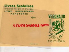 86 - POITIERS- BUVARD VERGNAUD LIVRES PAPETERIE LIBRAIRIE- IMPRIMERIE BUVARD ERBE BRIVE - Papierwaren