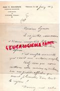 86 - VIVONNE- LETTRE MANUSCRITE SIGNEE ABBE H. BAUDOUIN-CHANOINE HONORAIRE CURE DOYEN-1953 - Historical Documents