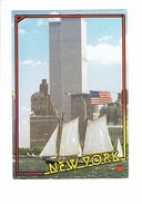 Cpsm - New York - World Trade Center - 1989 - Tours Bateau Voilier - Pomme Apple - Cafes, Hotels & Restaurants