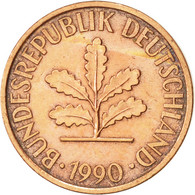 Monnaie, République Fédérale Allemande, 2 Pfennig, 1990, Karlsruhe, SUP - 2 Pfennig