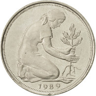 Monnaie, République Fédérale Allemande, 50 Pfennig, 1989, Hambourg, SUP - 50 Pfennig
