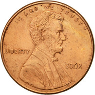 Monnaie, États-Unis, Lincoln Cent, Cent, 2002, U.S. Mint, Philadelphie, SUP - 1959-…: Lincoln, Memorial Reverse