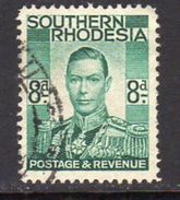 Southern Rhodesia 1937 GVI 8d Definitive, Used, SG 45 (BA) - Southern Rhodesia (...-1964)
