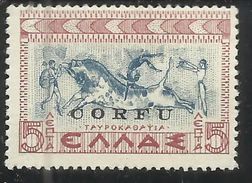 CORFU´ 1941  SOPRASTAMPATO  DI GRECIA OVERPRINTED GREECE LEPTA 5L MNH - Corfou