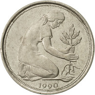 Monnaie, République Fédérale Allemande, 50 Pfennig, 1990, Hambourg, SUP - 50 Pfennig