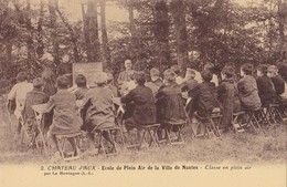 Delcampe - CHATEAU D'AUX . - Ecole De Plein Air De La Ville De Nantes.Classe En Plein Air - Schulen
