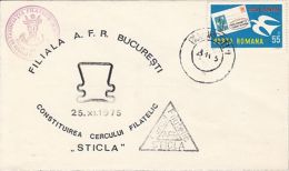 63858- STICLA PHILATELIC CLUB, SPECIAL COVER, 1975, ROMANIA - Lettres & Documents