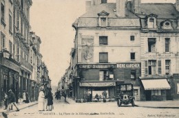 CPA 49 SAUMUR Carte Rare La Place De La Bilange Et Rue Emile Zola - Saumur