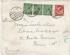 CTN-51A / LETTRE TARIF ANGLAIS POSTEE A BORD PORT SAÏD 20/6/1923 - Posta Marittima