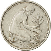 Monnaie, République Fédérale Allemande, 50 Pfennig, 1975, Stuttgart, SUP - 50 Pfennig