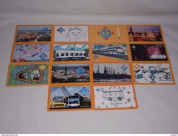 BIG  LOT 14 DIFFERENT  Riga Latvia Public Transport Ticket  ETalons  Elektron Ticket  Train,bus , Trolybuss - Europa