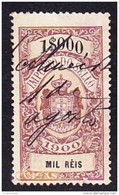 FISCAUX / REVENUES - 1900 . IMPOSTO DO SELLO  - 1$000 MIL RÉIS .. Usado - Used Stamps