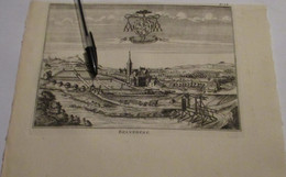 Belvedere - Uit Atlas Van Sanderus -   Oude Kaart Uit 1735 - Cartes Topographiques