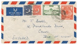 RB 1168 -  1952 Airmail Cover Pakistan 12a Rate To Cowes Isle Of Wight - Pakistan