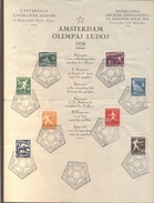 NETHERLANDS - OLYMPIC AMSTERDAM - ESPERANTO FDC - 1928 - LUX - Summer 1928: Amsterdam