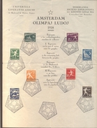 NETHERLANDS - OLYMPIC AMSTERDAM - ESPERANTO FDC - 1928 - LUX - Verano 1928: Amsterdam