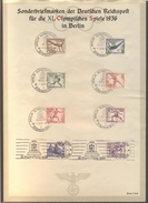 GERMANY - OLYMPIC BERLIN - POSTMARK + MASHINE  - 1936 - LUX - Summer 1936: Berlin