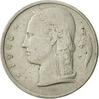 Monnaie, Belgique, 5 Francs, 5 Frank, 1948, TB+, Copper-nickel, KM:134.1 - 5 Franc