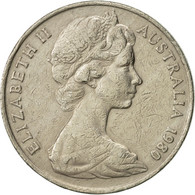 Monnaie, Australie, Elizabeth II, 20 Cents, 1980, TTB, Copper-nickel, KM:66 - 20 Cents