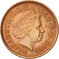 Monnaie, Grande-Bretagne, Elizabeth II, Penny, 2002, TTB+, Copper Plated Steel - 1 Penny & 1 New Penny